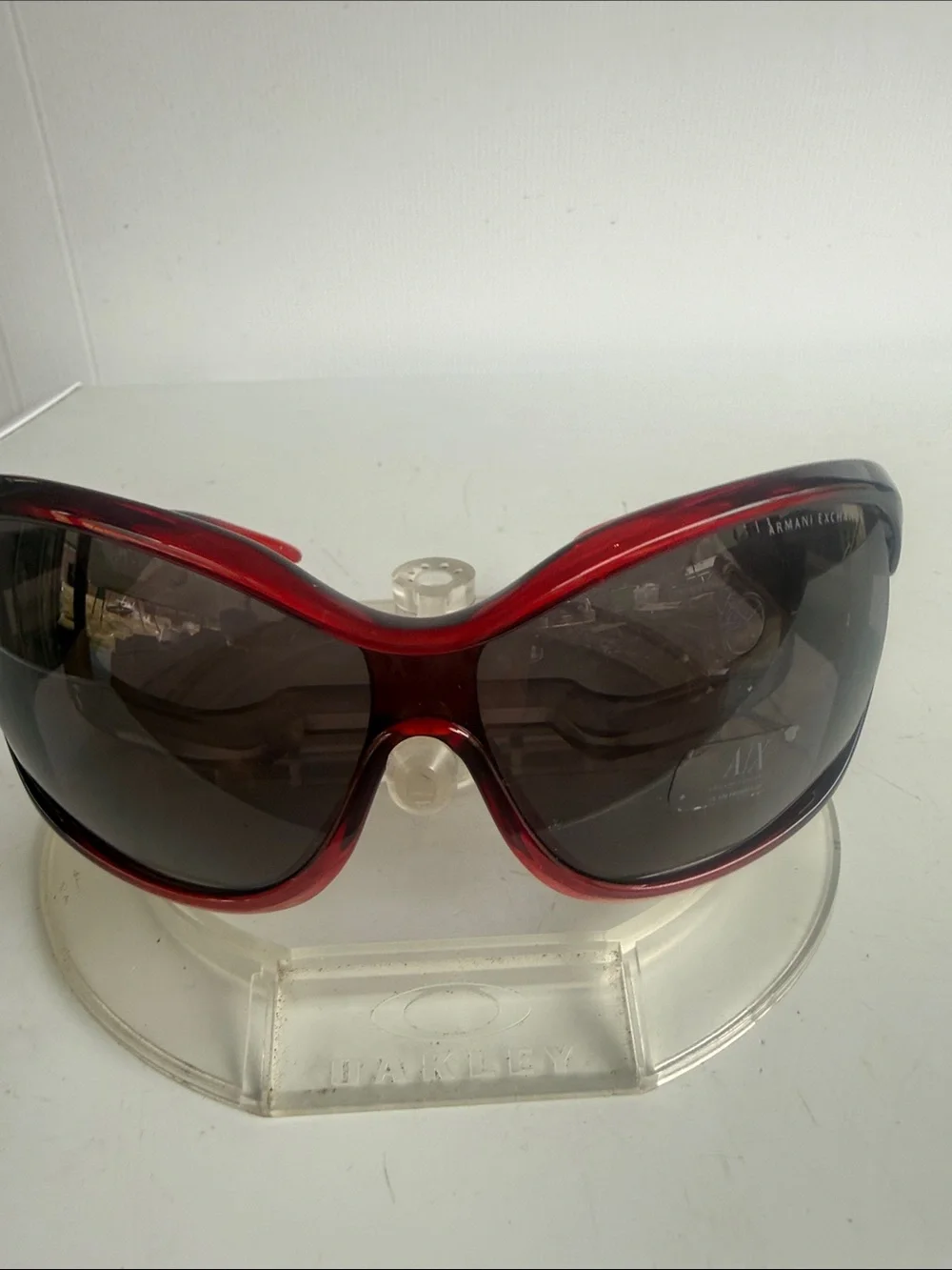 NEW ARMANI EXCHANGE AX100/S Red Black Ombré Sunglasses NEW WITHOUT TAGS